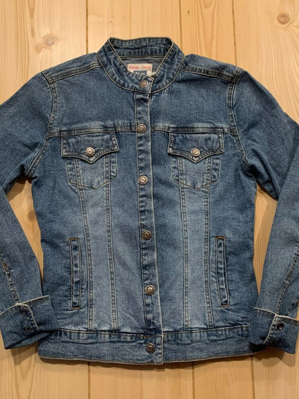 Vintage Y2K Nikkies Denim Division Grunge Punk Indie Hipster Jean Jacket Women S
